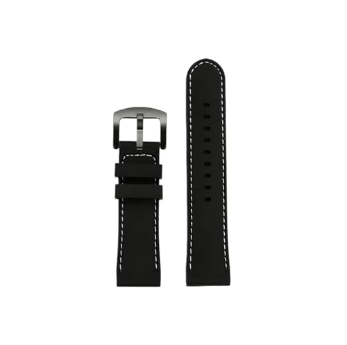 24-mm-Armband, passend for Casio Protrek PRG-600 650Y PRW-6600Y YB/GA2000, Sport-Silikon-Herren-Gummi-Uhrenarmband und Werkzeug(Black white black) von Mefloar