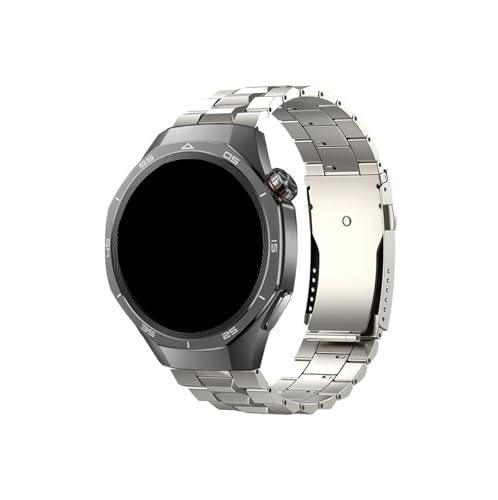 Luxuriöses 22-mm-Titan-Uhrenarmband for Herren, passend for Huawei Watch GT 5 4 3 Pro 46mm/Ultimate(Titanium,For Huawei GT3 46mm) von Mefloar