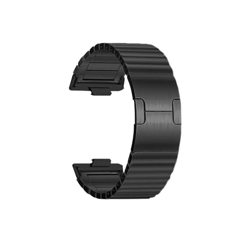 Luxuriöses Herren-Uhrenarmband aus Edelstahl, passend for Huawei Fit 3 4 Pro(Black,For Huawei Fit4Pro) von Mefloar