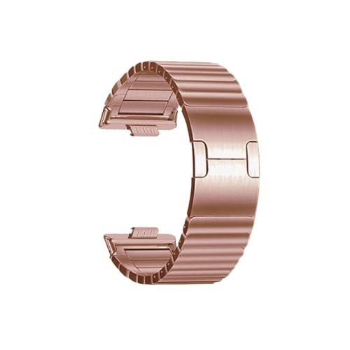Luxuriöses Herren-Uhrenarmband aus Edelstahl, passend for Huawei Fit 3 4 Pro(Rose gold,For Huawei Fit4Pro) von Mefloar