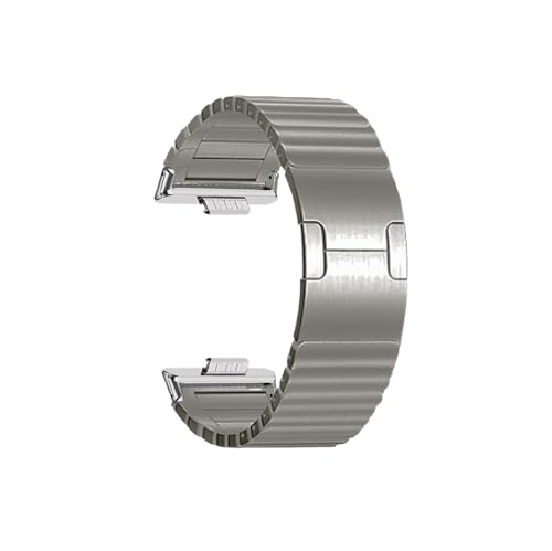 Luxuriöses Herren-Uhrenarmband aus Edelstahl, passend for Huawei Fit 3 4 Pro(Titanium,For Huawei Fit4) von Mefloar