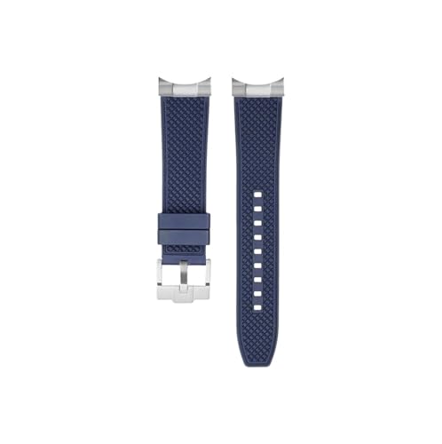 Mefloar Passend for Tudor Biwan Bay Black Gold Serie 1958M79030N M79030B 39mm Fluorkautschuk-Uhrenarmband(Blue-pin buckle) von Mefloar