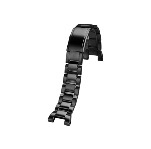 Passend for Casio G-SHOCK GST-W300G 400G S130 GST-B100 GST-210 Uhrenarmband aus massivem Edelstahl(Black) von Mefloar
