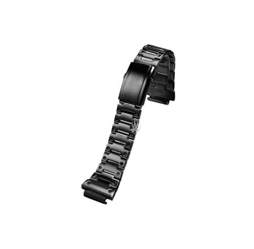 Passend for Casio Small Square DW-H5600 Modifiziertes Herren-Uhrenarmband aus Edelstahl(Black) von Mefloar