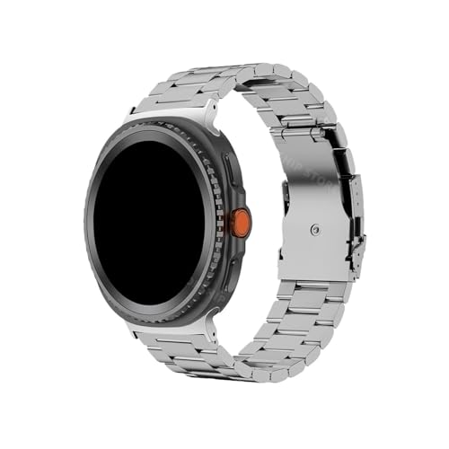 Titan-Uhrenarmband passend for Samsung Galaxy Watch 8 40mm 44mm/8Classic 46mm /Ultra 47mm 2025(Silver,For Galaxy 8Classic 46mm) von Mefloar