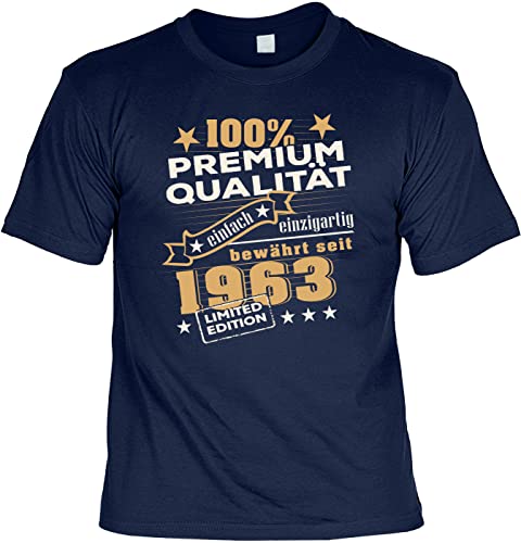 Cooles T-Shirt zum 60. Geburtstag T-Shirt mit Urkunde 1963 Limitierte Auflage Geschenk zum 60 Geburtstag 60 Jahre Geburtstagsgeschenk 60-jähriger von Mega-Shirt