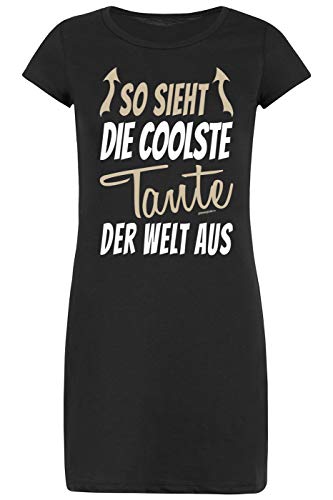 Tante Motiv Tanten Schlafanzug Pyjama Weihnachten Nachtwäsche Nachthemd Damen So Sieht die coolste Tante der Welt aus Geschenkidee für Frauen von Mega-Shirt