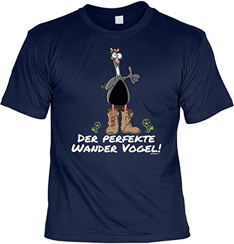 Wander T-Shirt Shirt Der perfekte Wander Vogel! Bergsteiger Wandertour Pilgern Alpinisten Ski Tour Wander Tour Wanderkleidung von Mega-Shirt