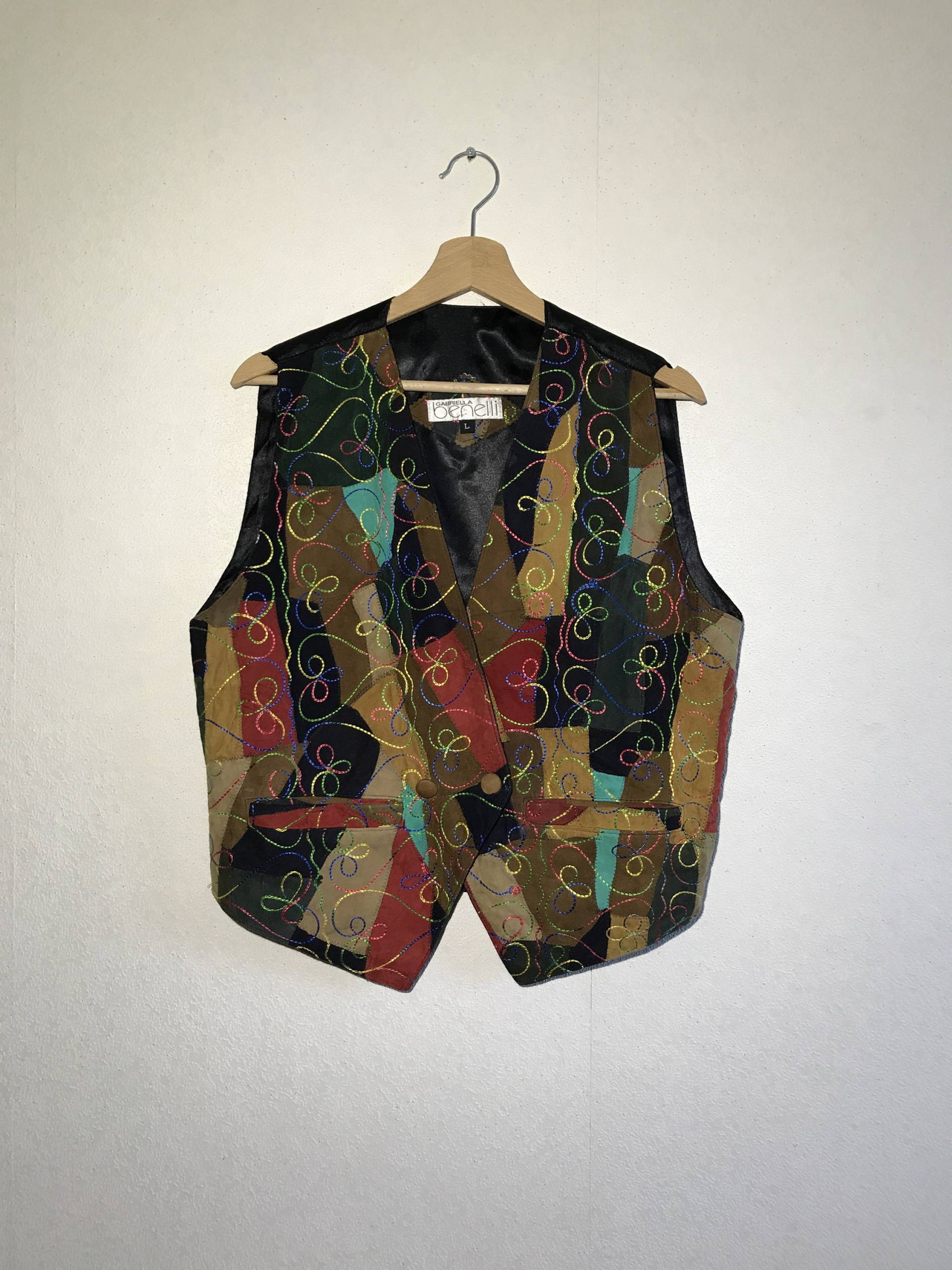 Jahrgang Suade Stück Weste Whipstitch Bau Cowboy Land Seite Folk Texas Cowgirl Wild West Style Lederweste Große von MegaaShop