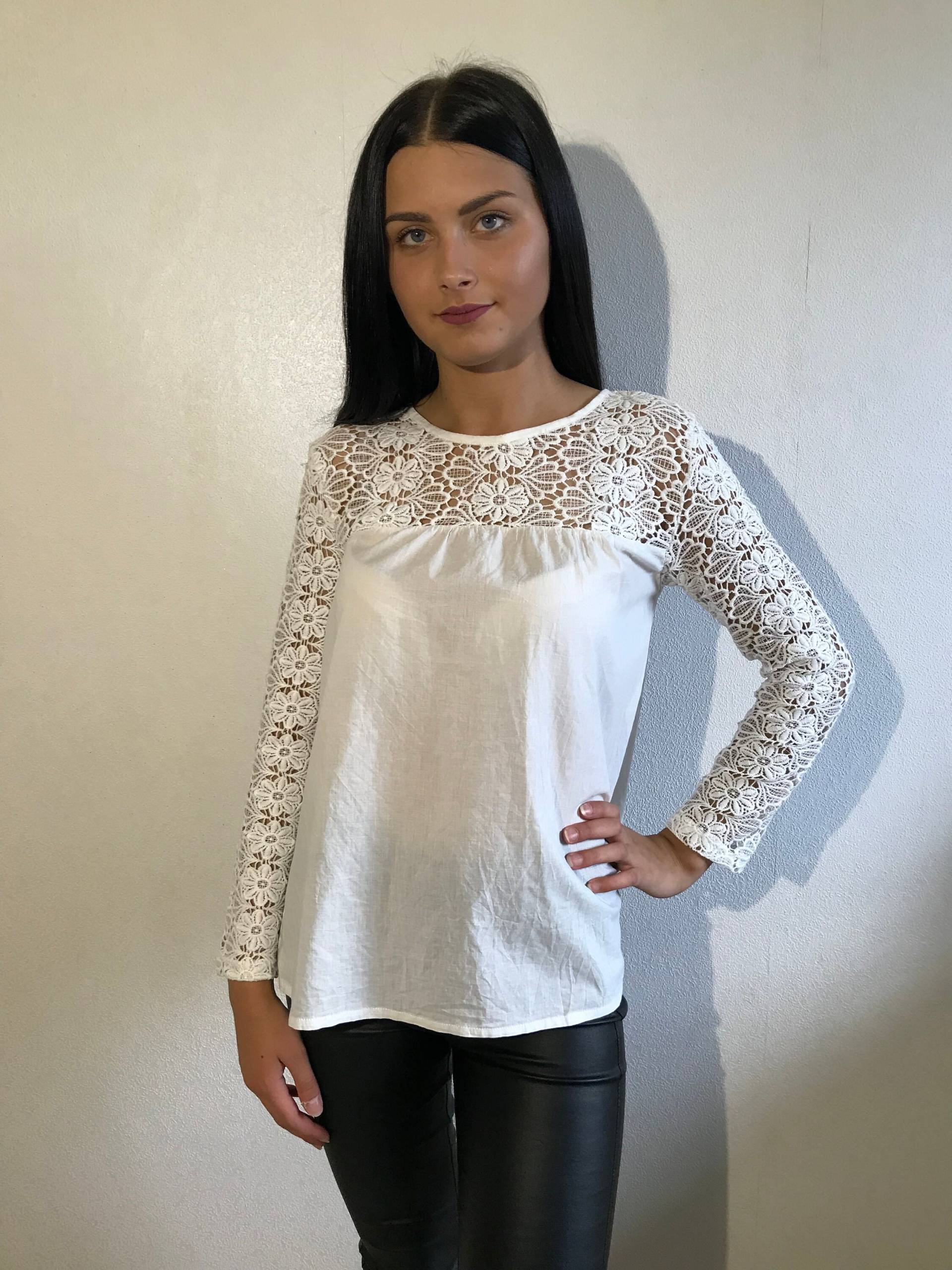 Weiße Frauen Jacke/Bluse Leichte Mit Offenem Rücken Vintage Cotton Frauenbluse Kleine von MegaaShop