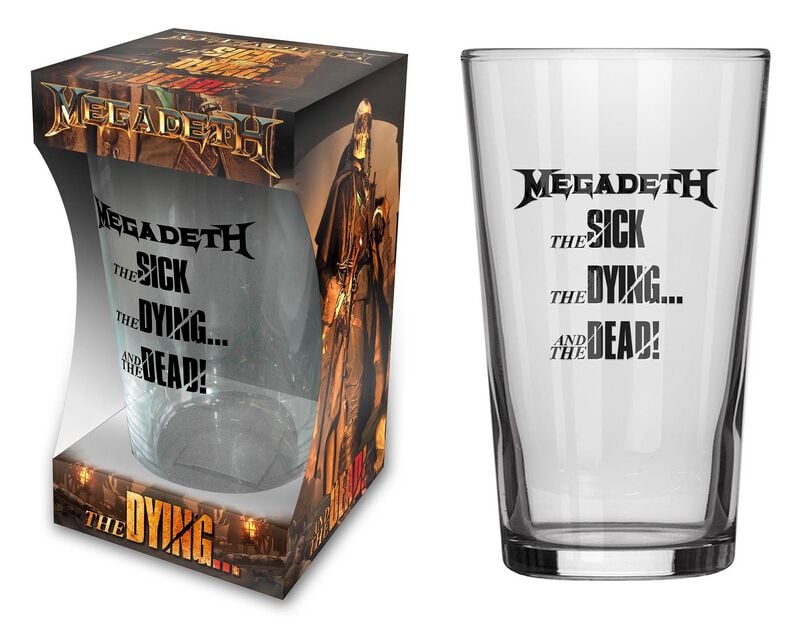 Megadeth Bierglas - The Sick, The Dying… And The Dead! - klar  - Lizenziertes Merchandise! von Megadeth
