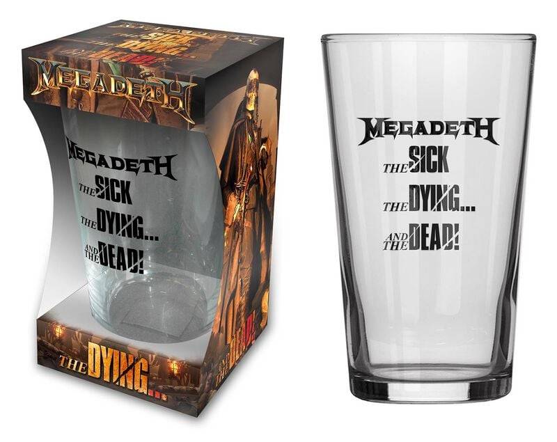 Megadeth Bierglas - The Sick, The Dying… And The Dead! - klar  - Lizenziertes Merchandise! von Megadeth