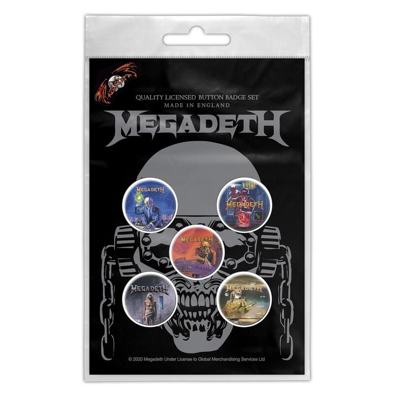 Megadeth Button - Vic Rattlehead - multicolor  - Lizenziertes Merchandise! von Megadeth