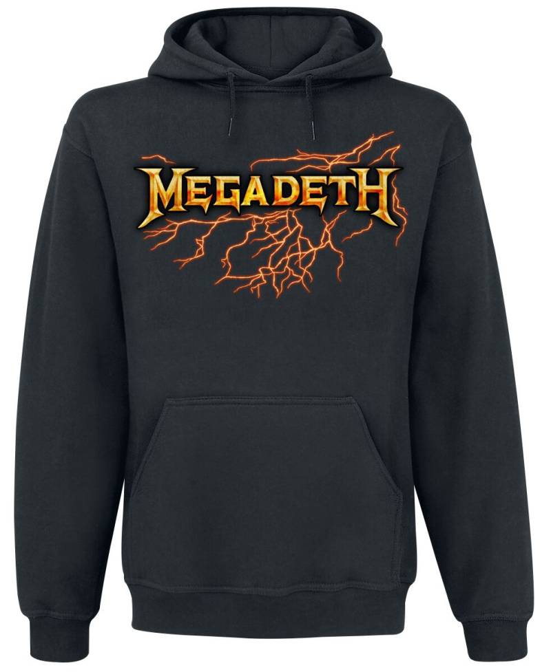 Megadeth Kapuzenpullover - Lightning Strike - S bis XXL - für Männer - Größe L - schwarz  - Lizenziertes Merchandise! von Megadeth