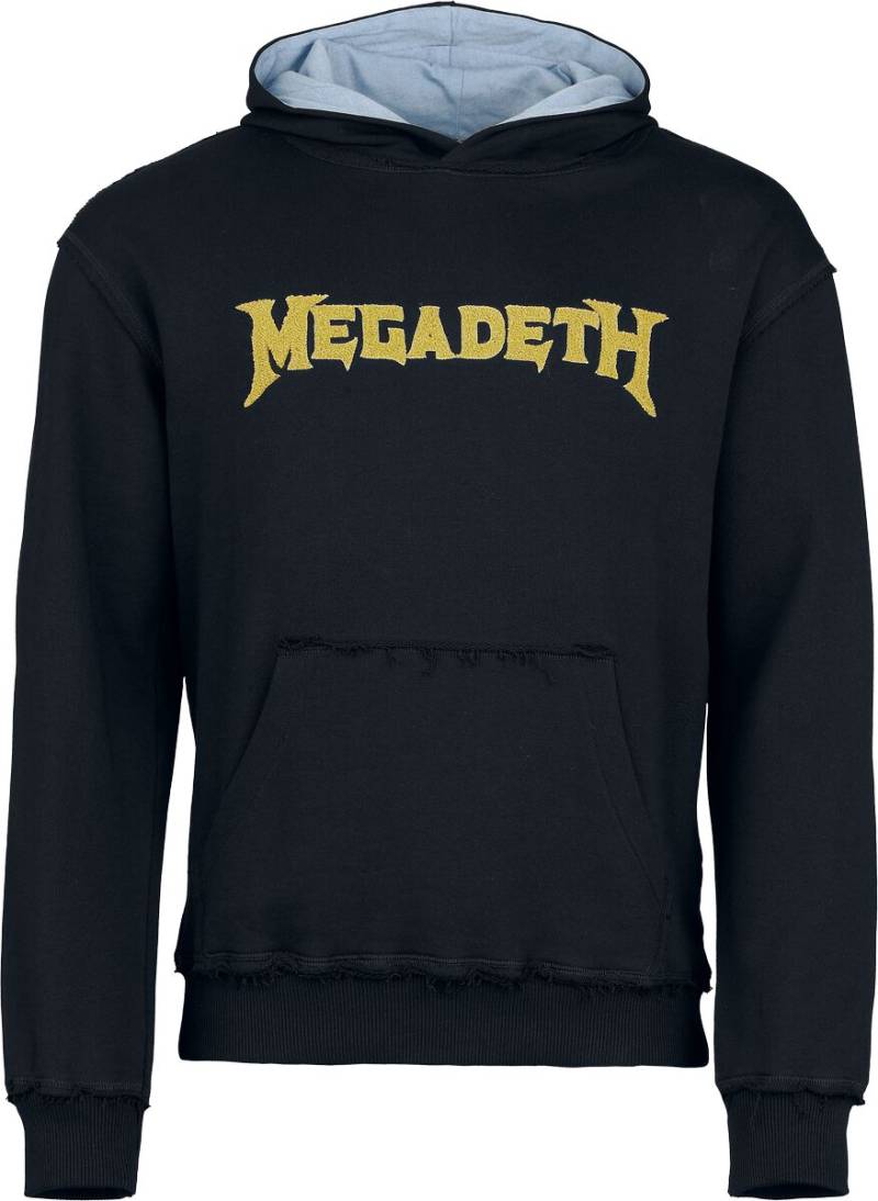 Megadeth Kapuzenpullover - Logo - S bis 5XL - für Männer - Größe S - schwarz/blau  - EMP exklusives Merchandise! von Megadeth
