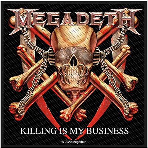 Megadeth Killing is my business Unisex Patch multicolor 100% Polyester Band-Merch, Bands von Megadeth