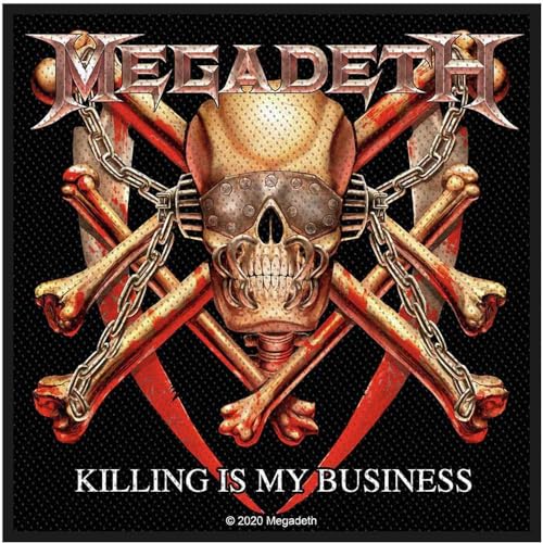 Megadeth Killing is my business Unisex Patch multicolor 100% Polyester Band-Merch, Bands von Megadeth