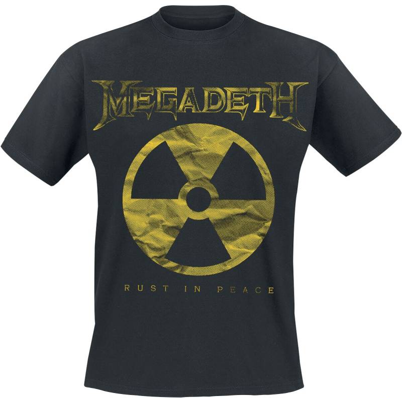 Megadeth Large Rip Nuclear Logo T-Shirt schwarz in XL von Megadeth