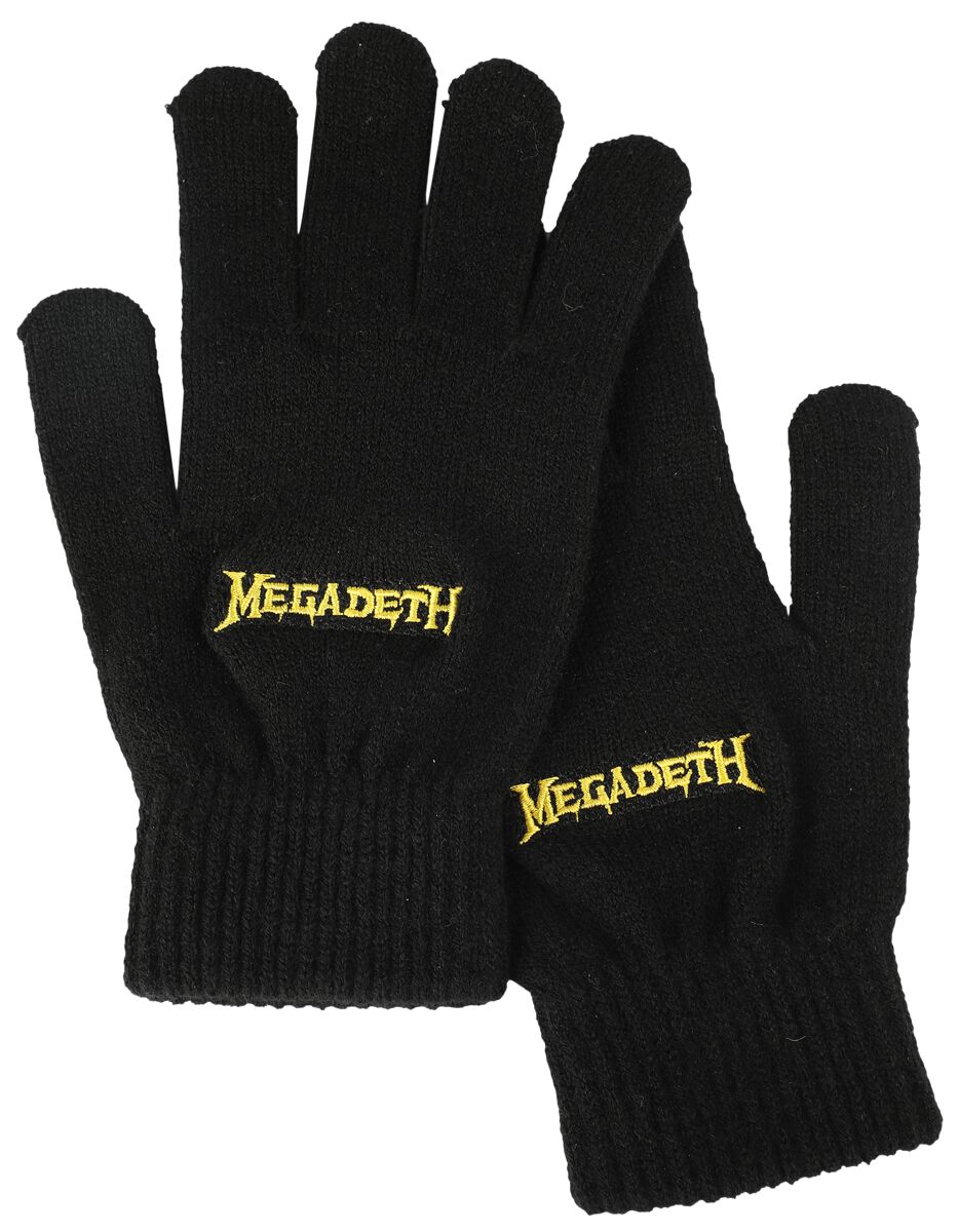 Megadeth Logo Fingerhandschuhe schwarz von Megadeth