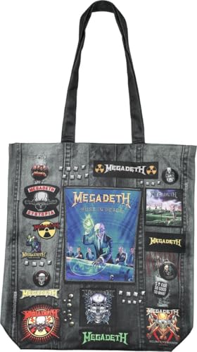 Megadeth Rocksax - Megadeth Logo Unisex Stofftasche Multicolor 100% Polyester Band-Merch, Bands von Megadeth