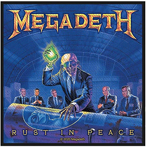 Megadeth Rust In Peace Unisex Patch multicolor 100% Polyester Band-Merch, Bands von Megadeth