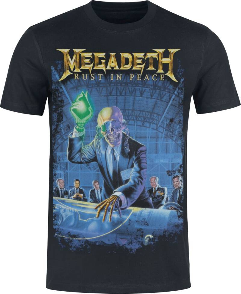 Megadeth Rust in peace - Heavyweight T-Shirt schwarz in XXL von Megadeth