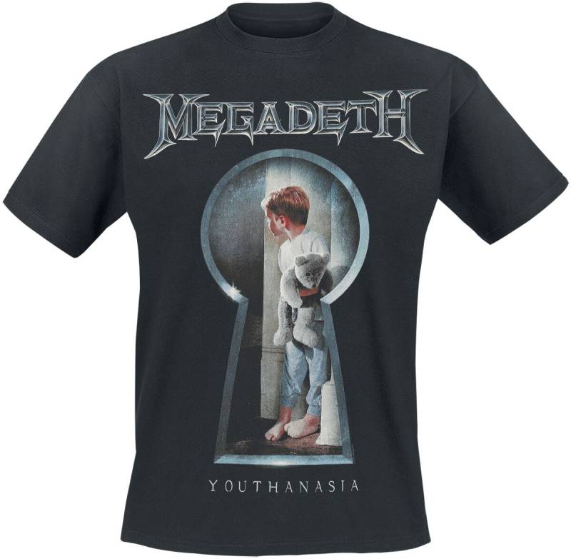 Megadeth T-Shirt - Keyhole - S bis M - für Männer - Größe M - schwarz  - Lizenziertes Merchandise! von Megadeth