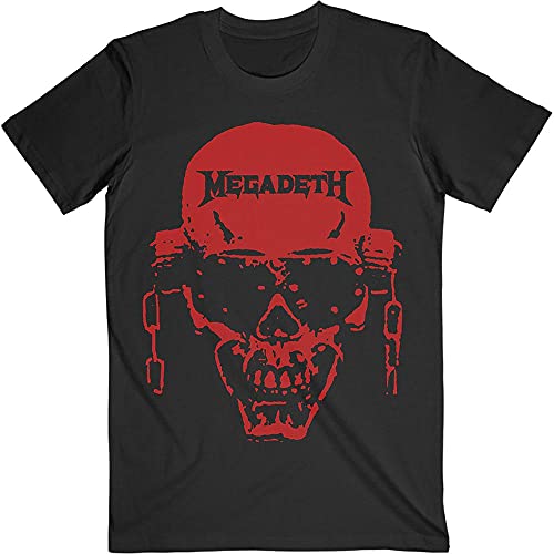 Megadeth T-Shirt "Vic Hi-Contrast Red", Schwarz Gr. M, Schwarz von Megadeth