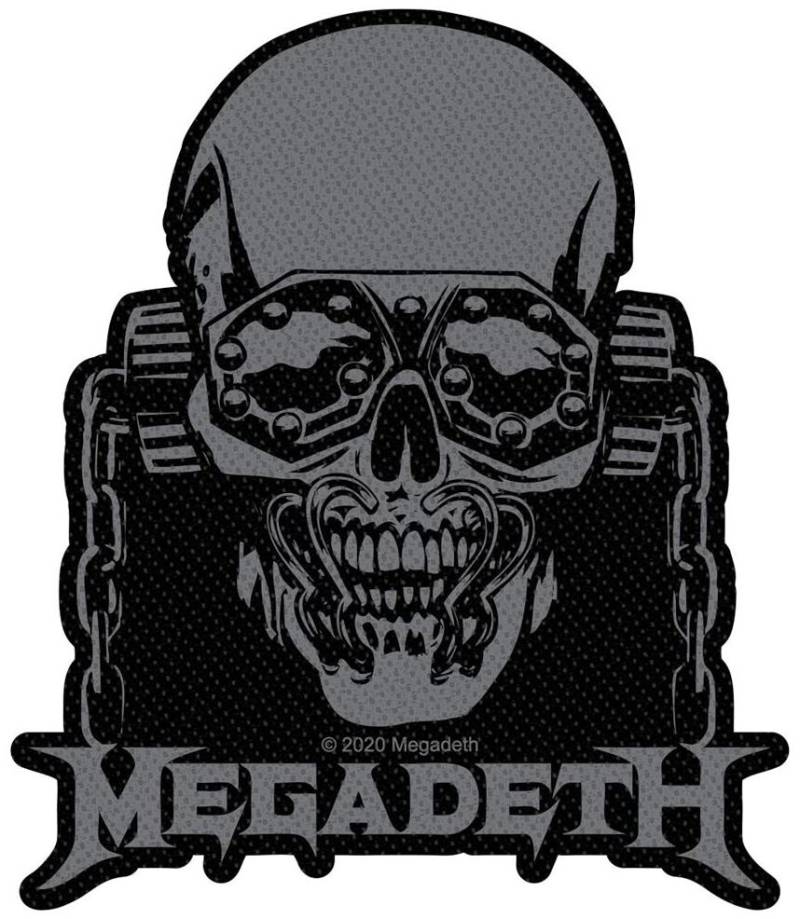 Megadeth - Vic Rattlehead Cut Out - Patch - schwarz|grau von Megadeth
