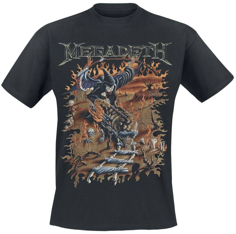 Megadeth Youthanasia 1995 - Reaper Train T-Shirt schwarz in M von Megadeth