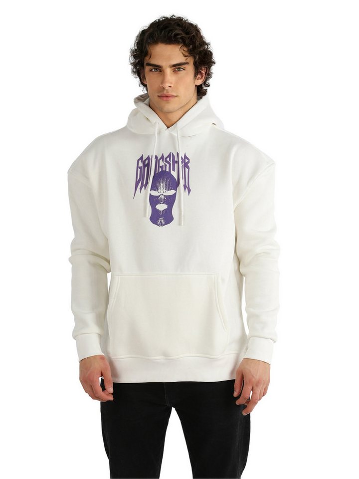 Megaman Jeans Hoodie Herren Kapuzenpullover Slim Fit Sweatshirt Rundhals Druck auf Vorder- und Rückseite, Kapuze von Megaman Jeans