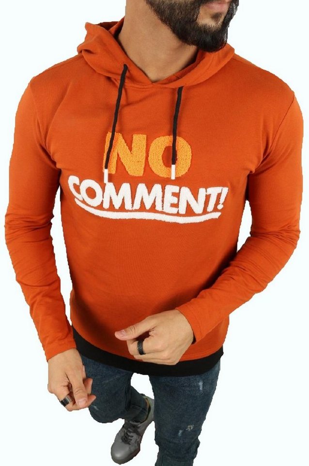 Megaman Jeans Kapuzenpullover Herren Pullover Kapuzenpullover "No Comment" Premium Hoodie Baumwolle von Megaman Jeans