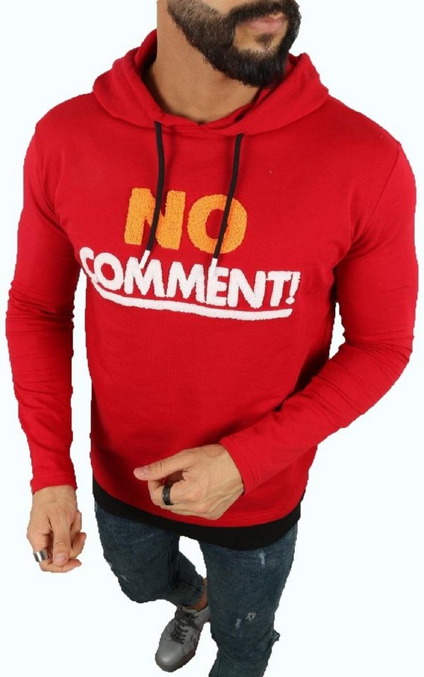 Megaman Jeans Kapuzenpullover Herren Pullover Kapuzenpullover "No Comment" Premium Hoodie Baumwolle von Megaman Jeans