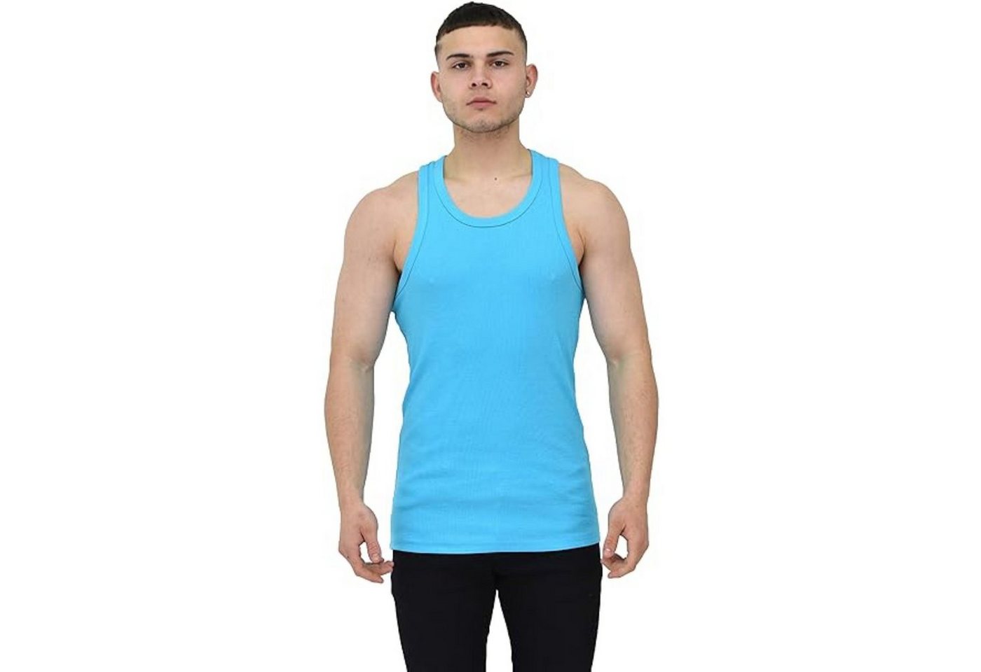 Megaman Jeans Muskelshirt Herren Muskelshirt Sport Tank Top Gym Training Fitness T-Shirt von Megaman Jeans