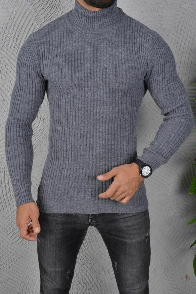 Megaman Jeans Rollkragenpullover Herren Rollkragenpullover Rollkragen Pulli Shirt in Premium Qualität von Megaman Jeans