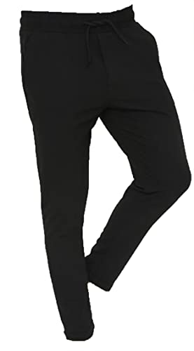 Megaman Herren Hose Baumwolle Trousers | Schwarz, Large von Megaman