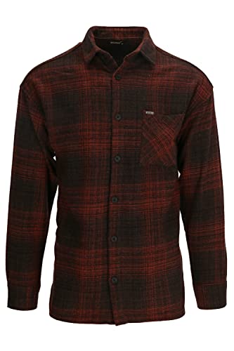 Megaman Holzfällerhemden | Herren Button Down Outdoor Baumwolle Freizeithemden | Flanellhemden Herren Langarm | Orange, Large von Megaman