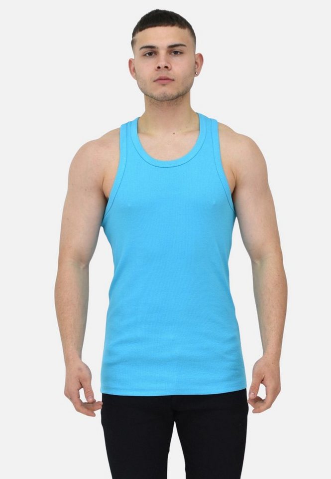 Megaman Tanktop Herren Tank Tops Baumwolle Ärmelloses Unterhemd Basic von Megaman