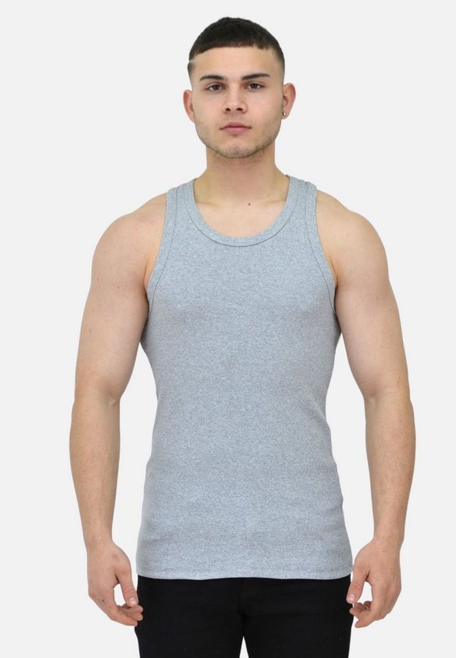 Megaman Tanktop Herren Tank Tops Baumwolle Ärmelloses Unterhemd Basic von Megaman