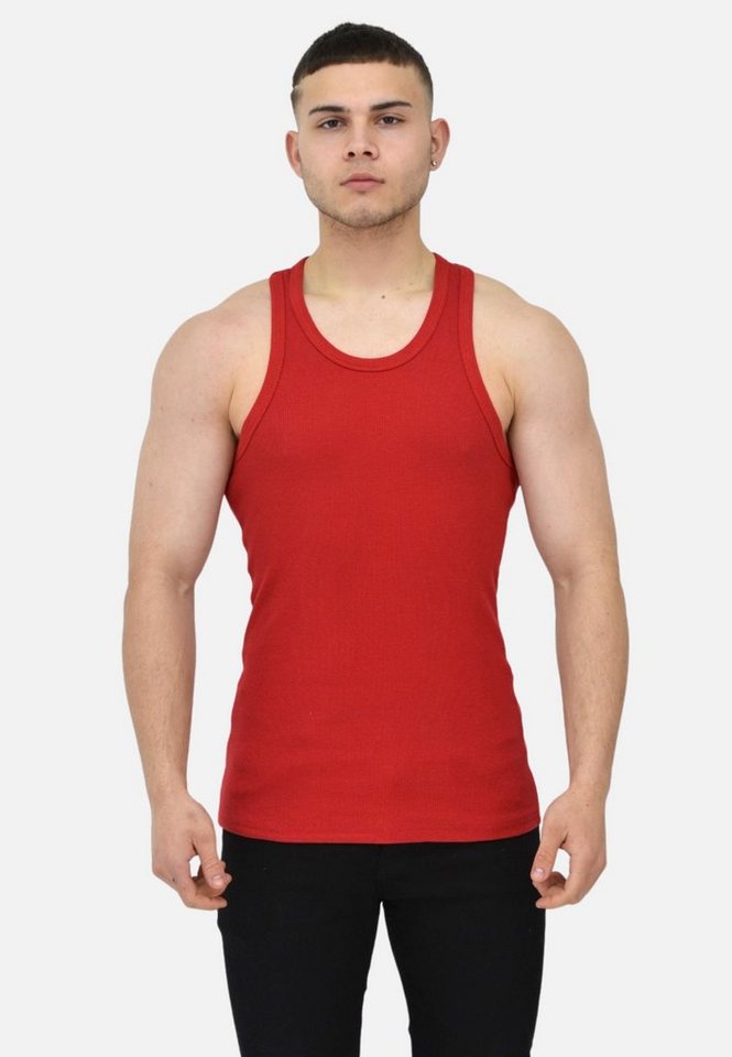 Megaman Tanktop Herren Tank Tops Baumwolle Ärmelloses Unterhemd Basic von Megaman