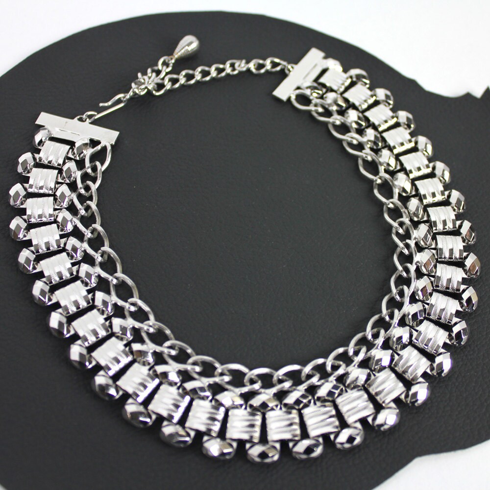 Halskette Silber Gliederkette von MeganLeoneVintage