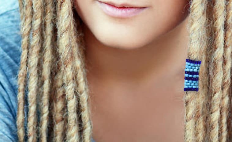 Dreadlock Perle - Blau Dreadperlen Größe Auswählen Dreadlock Perle - Blau Dreadperlen Größe Auswählen von MegansBeadedDesigns