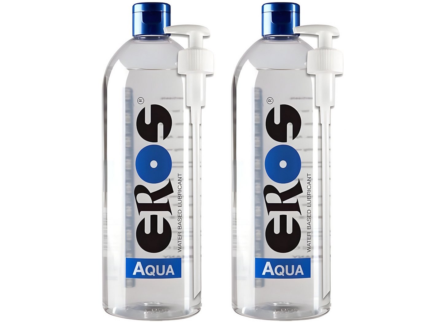 Megasol Cosmetic GmbH Gleitgel EROS AQUA Water Based Lubricant wasserbasiertes Gleitgel - 2 x 1000 ml von Megasol Cosmetic GmbH