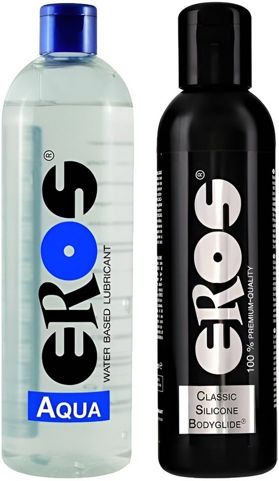 Megasol Cosmetic GmbH Gleitgel EROS Gleitgel-Set auf wasser- & silikonbasis 2 x 500 ml von Megasol Cosmetic GmbH