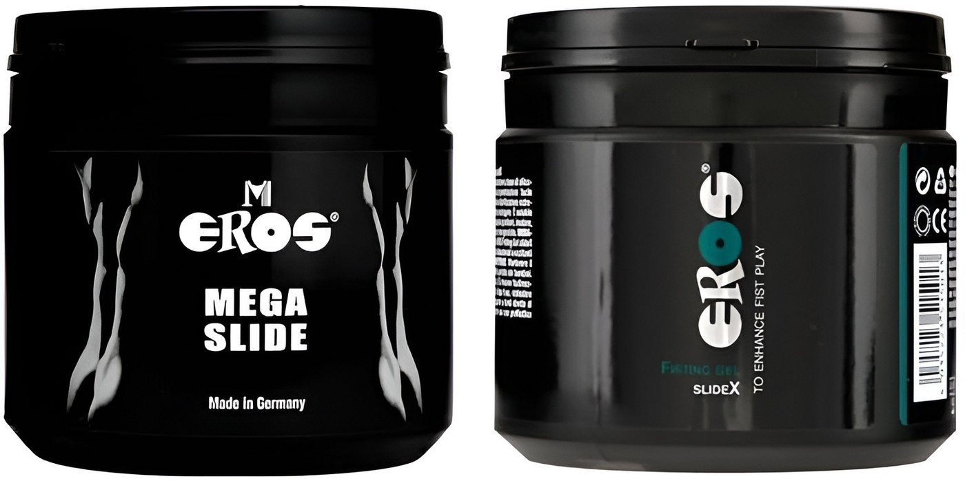 Megasol Cosmetic GmbH Gleitgel EROS Pleasure Gel Set - MEGASLIDE & SlideX - 2 x 500 ml von Megasol Cosmetic GmbH