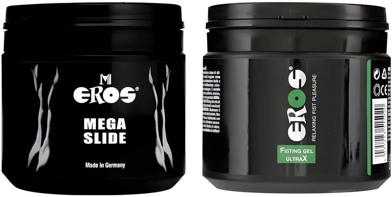 Megasol Cosmetic GmbH Gleitgel EROS Pleasure Gel Set - MEGASLIDE & UltraX - 2 x 500 ml von Megasol Cosmetic GmbH