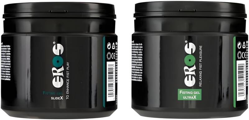 Megasol Cosmetic GmbH Gleitgel EROS Pleasure Gel Set zum ausprobieren - SlideX & UltraX - 2 x 500 ml von Megasol Cosmetic GmbH