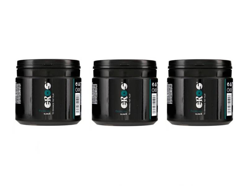 Megasol Cosmetic GmbH Gleitgel EROS Pleasure Gel SlideX auf Silikon-Wasserbasis 3 x 500 ml von Megasol Cosmetic GmbH