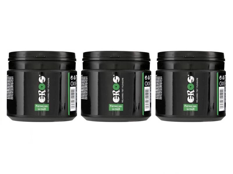 Megasol Cosmetic GmbH Gleitgel EROS Pleasure Gel UltraX auf Silikon-Wasserbasis - 3 x 500 ml von Megasol Cosmetic GmbH