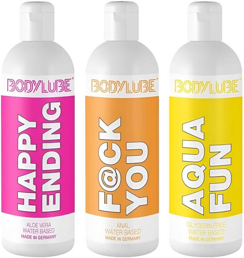 Megasol Cosmetic GmbH Gleitgel Gleitgel-Set - HAPPY ENDING, F@CK YOU, AQUA FUN - 3 x 1000ml von Megasol Cosmetic GmbH